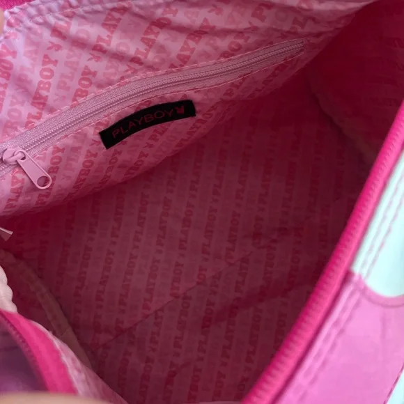 Playboy Y2K Baby Pink Medium Bowler Bag - Picture 5 of 8